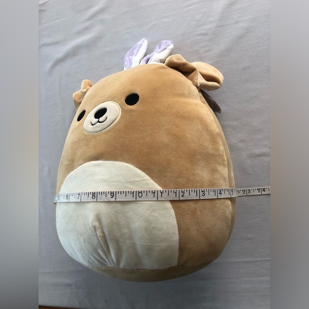 Squishmallow 16” Golden Retriever Dog with Bunny Ears Plush Soft & Squishy NWT - Picture 15 of 16